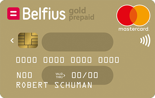 Belfius MasterCard Gold Prepaid kredietkaart